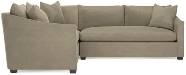Clairmont Wheat Corner Sectional - Right End - 105"