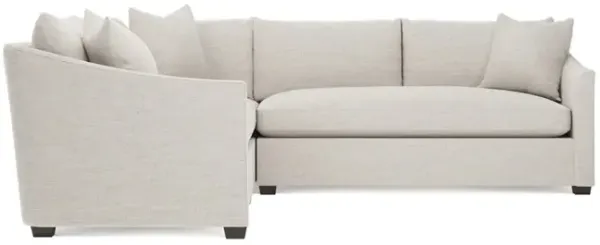Clairmont Heathered Cream Performance Corner Sectional - Right End - 105"