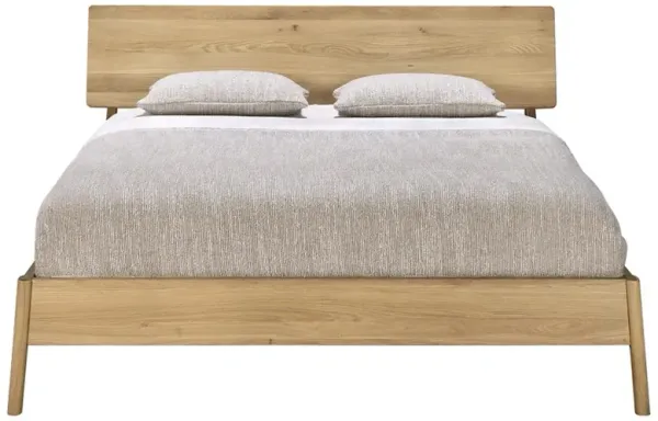 Alastair Modern Classic Oak Bed - Queen