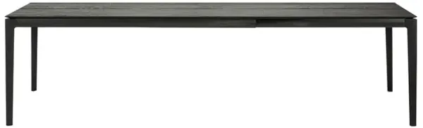 Ava Modern Classic Black Oak Rectangular Extendable Dining Table - 79"-118"