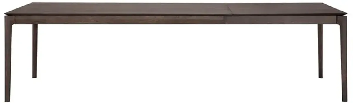 Ava Modern Classic Brown Oak Rectangular Extendable Dining Table - 79"-118"