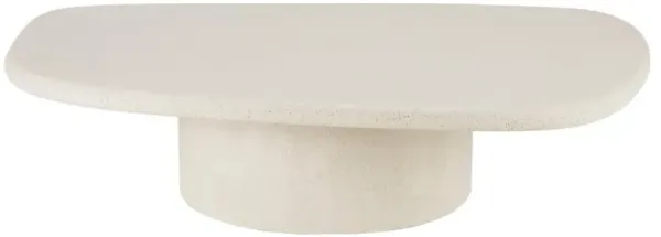 Riona Modern Classic Off White Pebble Coffee Table