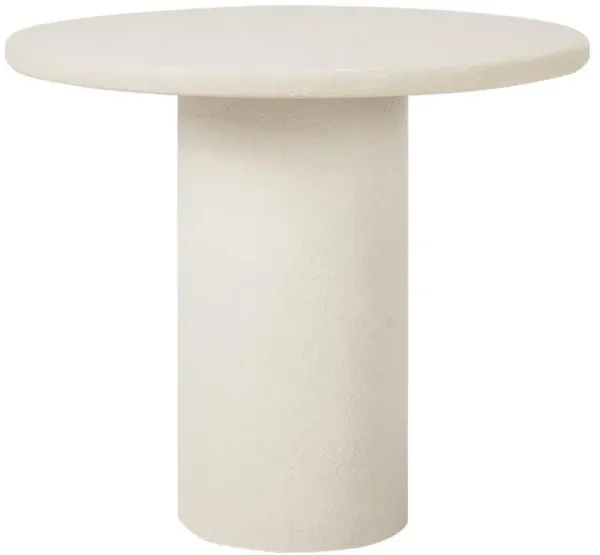 Riona Modern Classic Off White Round Dining Table - Small