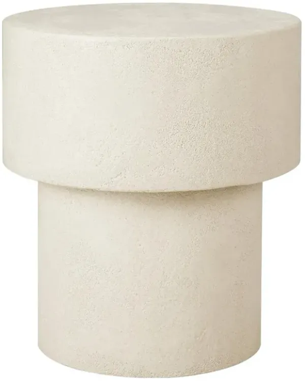 Riona Modern Classic Off White Mushroom Side Table