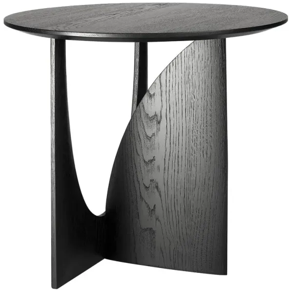 Bianca Modern Classic Black Oak Side Table
