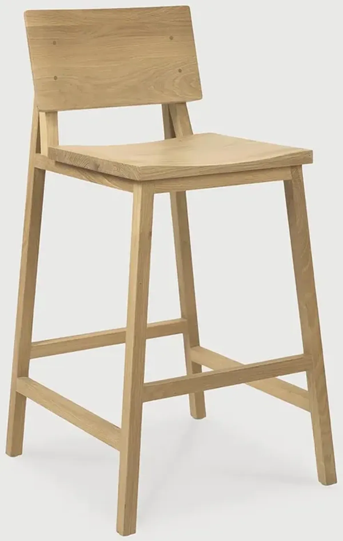 Josie Modern Classic Oak Counter Stool
