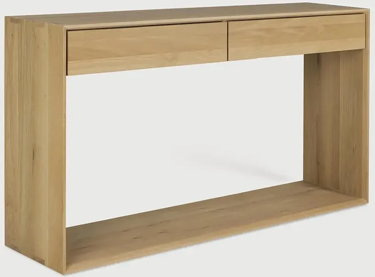 Camilla Modern Classic Oak Console Table