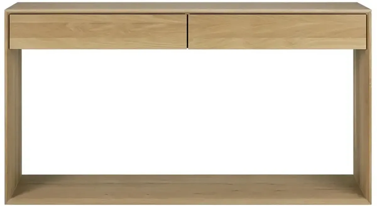Camilla Modern Classic Oak Console Table