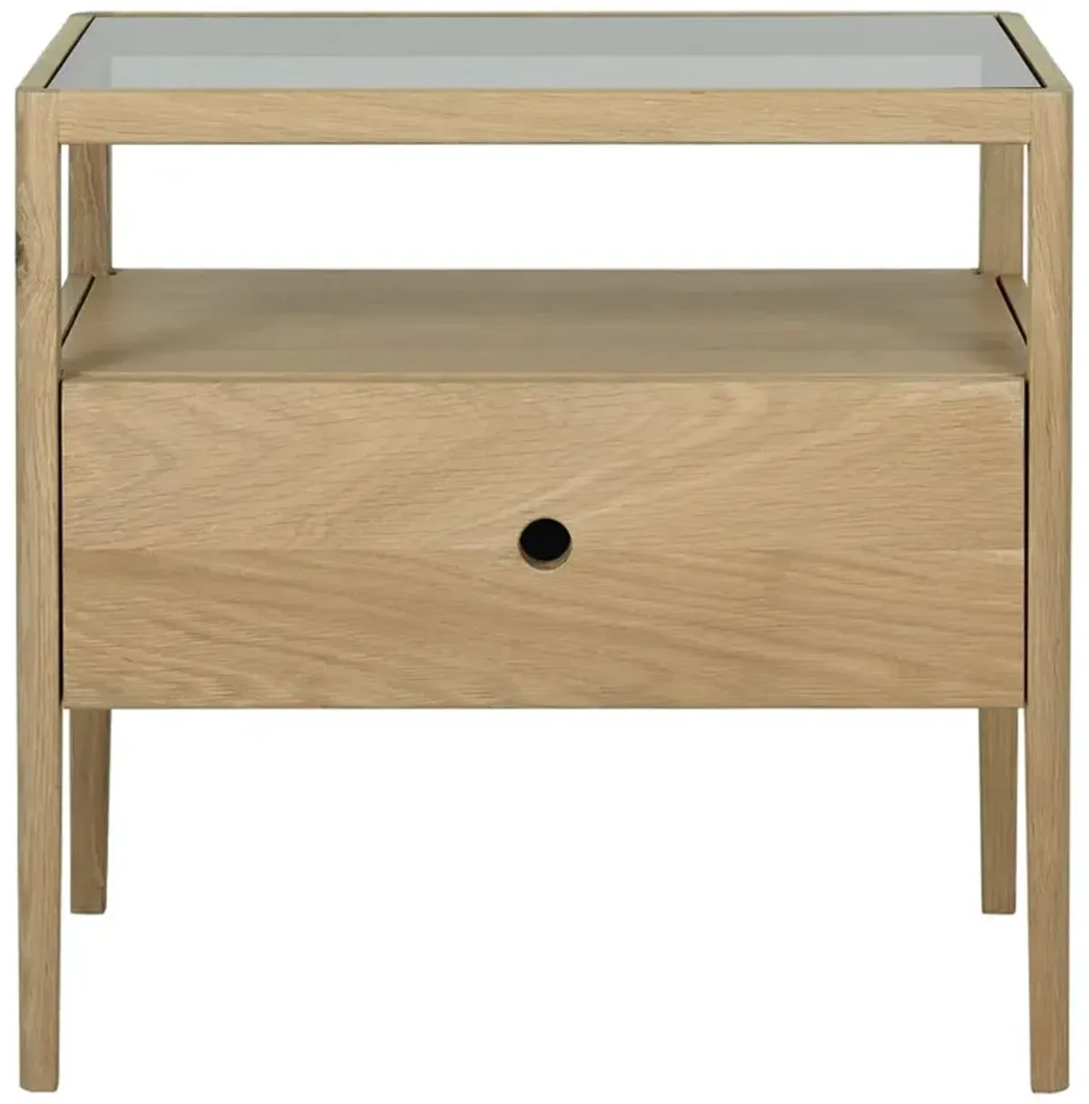 Nicole Modern Classic Oak Nightstand