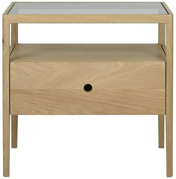 Nicole Modern Classic Oak Nightstand