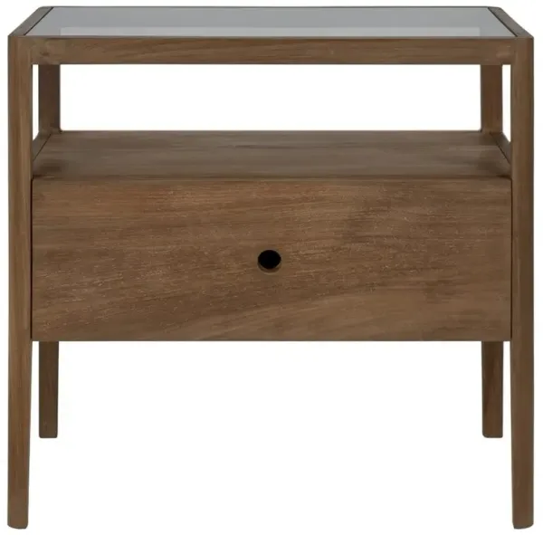 Nicole Modern Classic Reclaimed Teak Nightstand