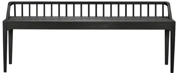 Nicole Modern Classic Black Oak Bench
