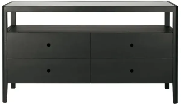 Nicole Modern Classic Black Oak Dresser