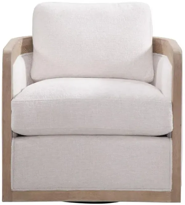 Astrid Modern Classic Cream Performance Swivel Chair