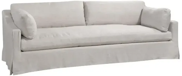 Mitch Modern Classic Beige Performance Slipcovered Sofa - 96"