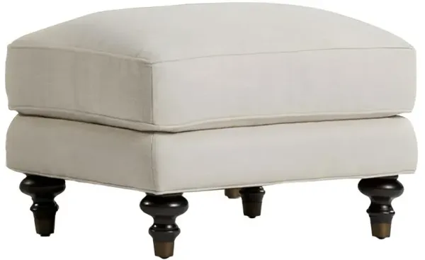 Joanne Updated Traditional Cream Ottoman