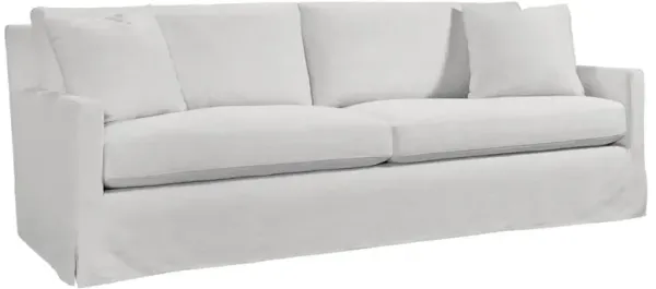 Perry Coastal Beach Cream Performance Slipcovered Sofa - 96"