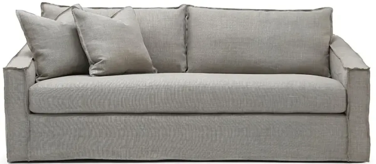 Verellen Duke Colourwash Sesame Performance Condo Sofa - 86"