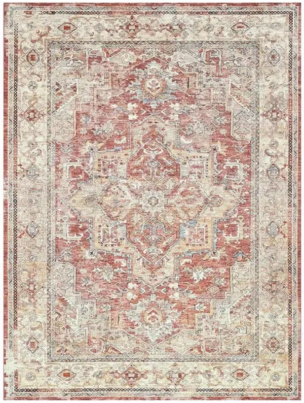 Nathan Antique Loom Rust Oushak Patterned Rug - Sample
