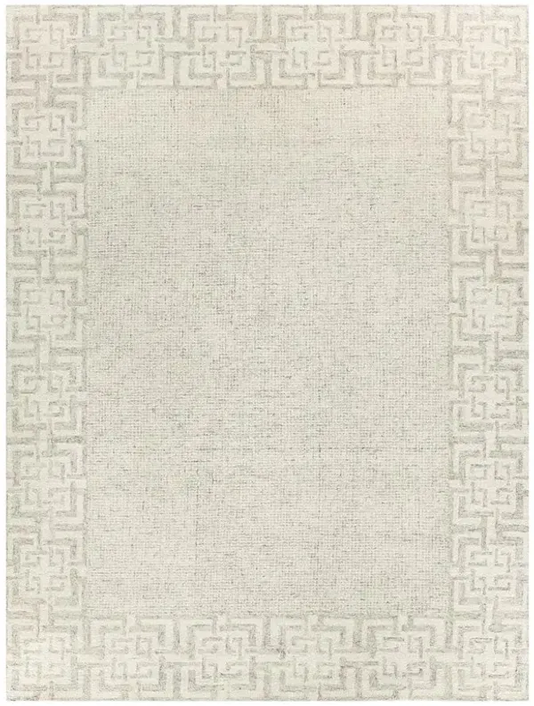 Abigail Global Bazaar Cream Wool Patterned Rug - Sample