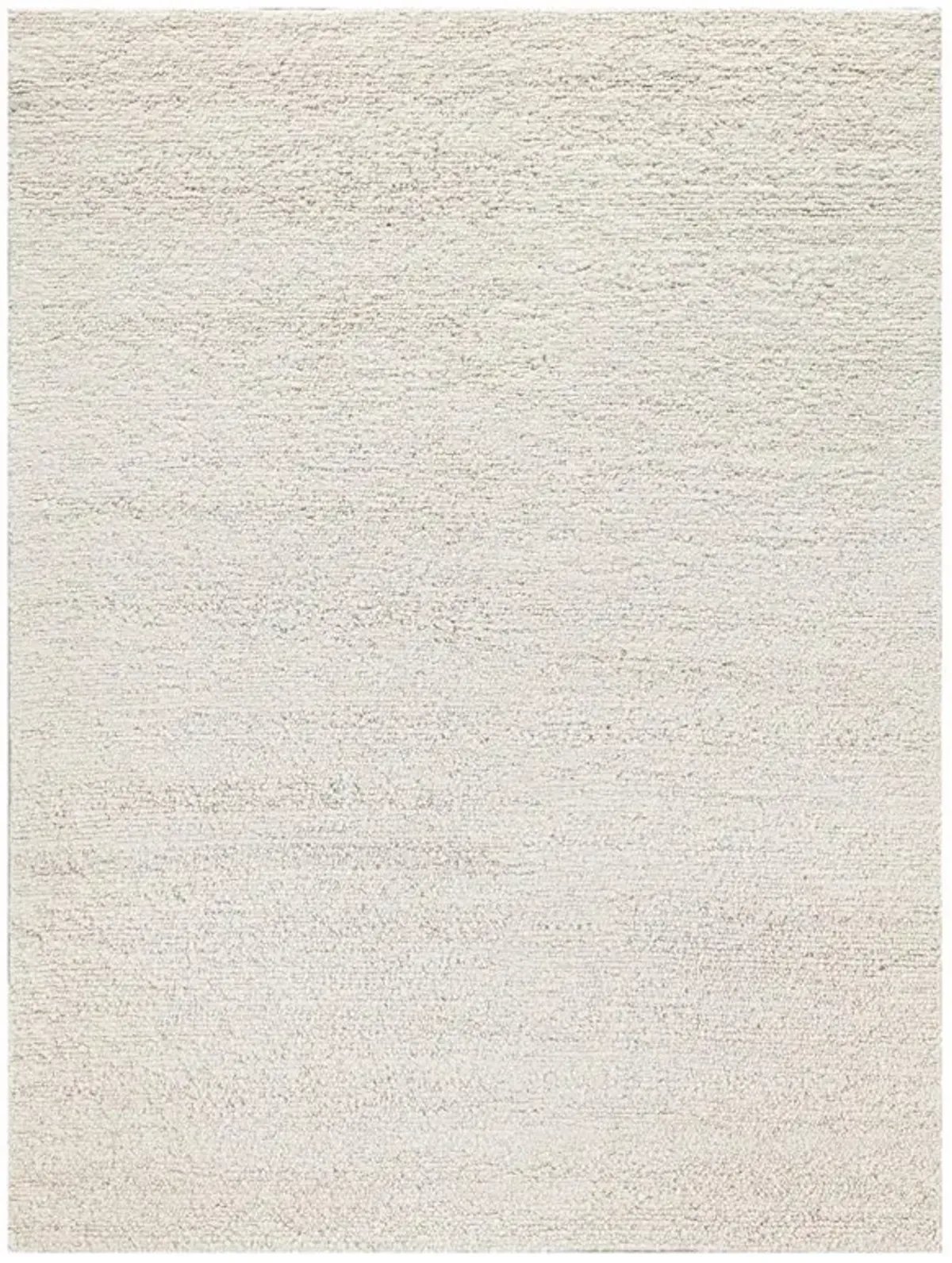 Noah Modern Classic Ivory Wool Solid Rug - Sample