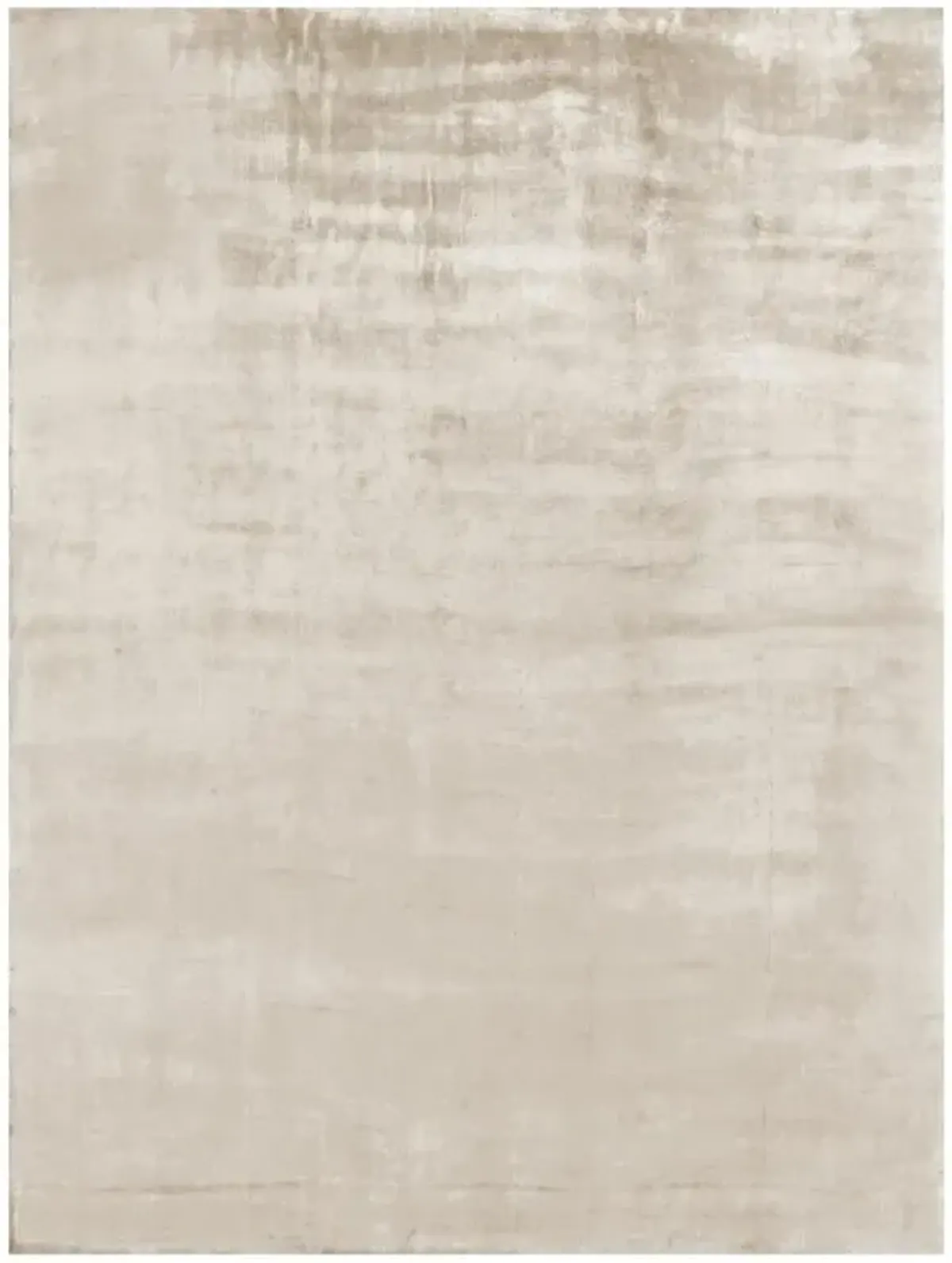Rebekah Modern Classic Beige Bamboo Silk Solid Rug - Sample
