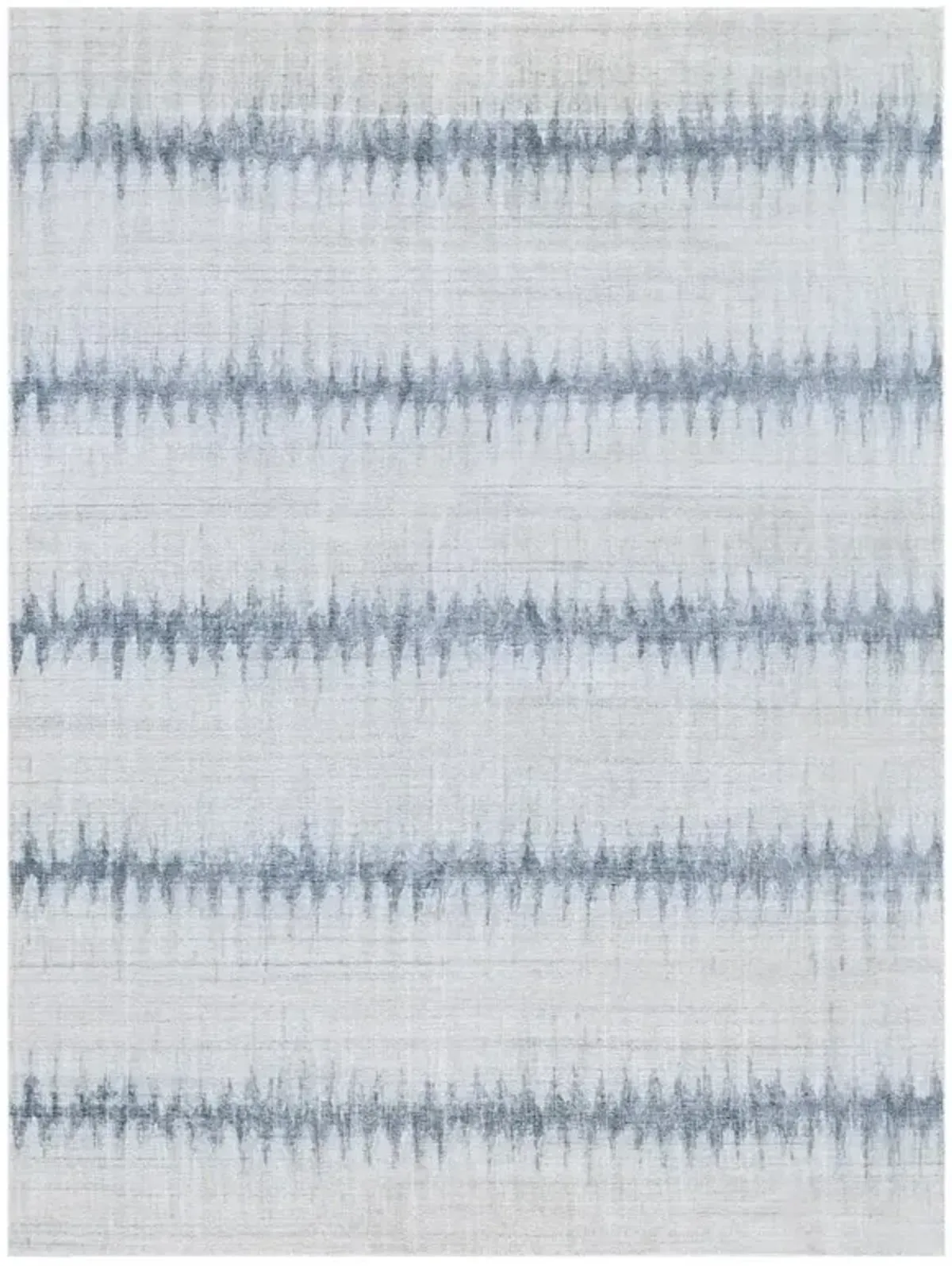 Chloe Modern Classic Light Blue Wool Patterned Rug - Sample