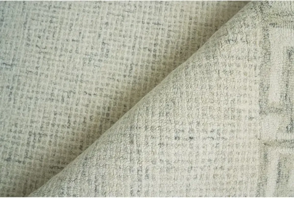 Abigail Global Bazaar Cream Wool Patterned Rug - 5’x8′