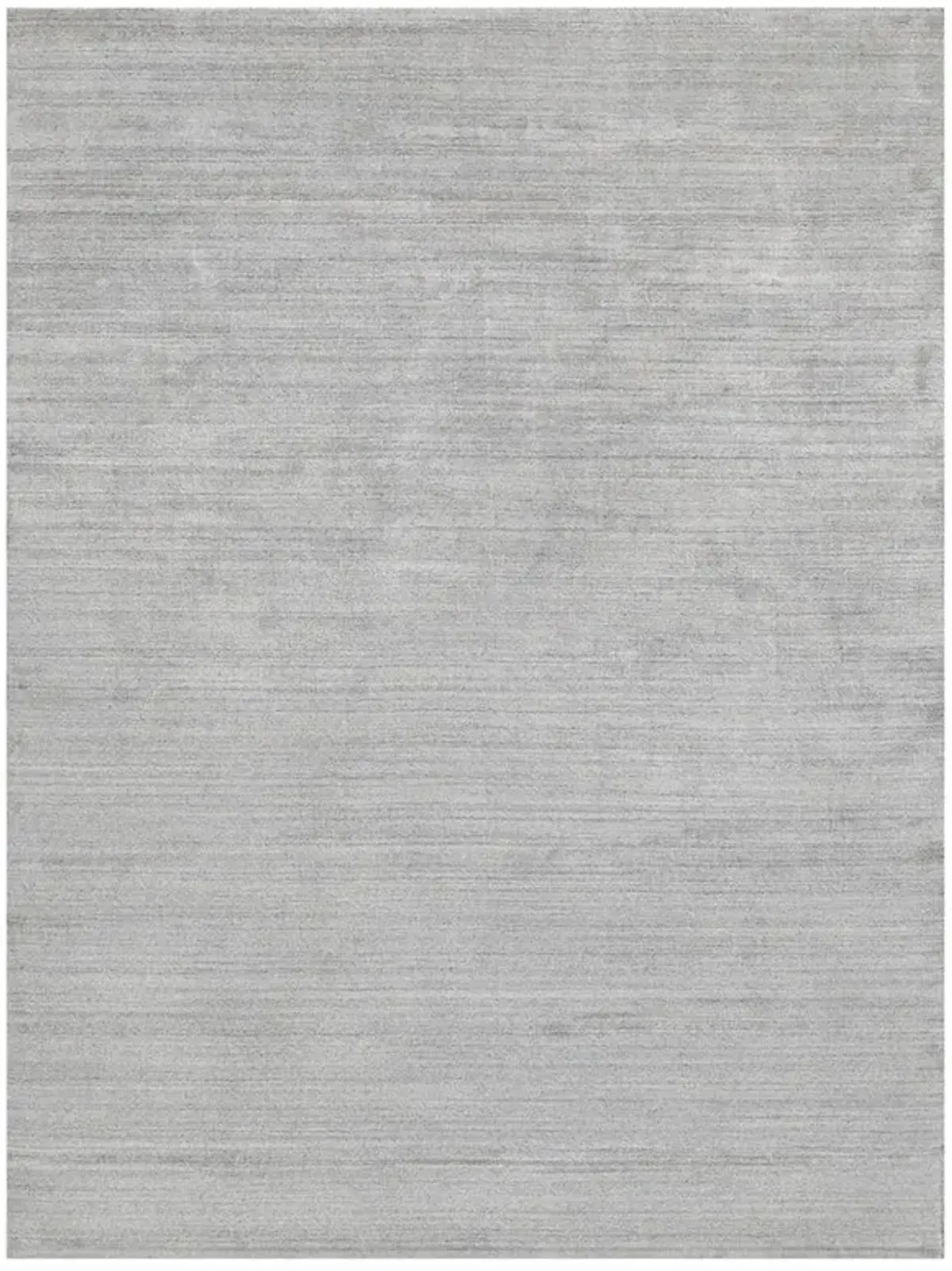Seth Modern Light Silver Wool Bamboo Silk Solid Rug - 8'x10'
