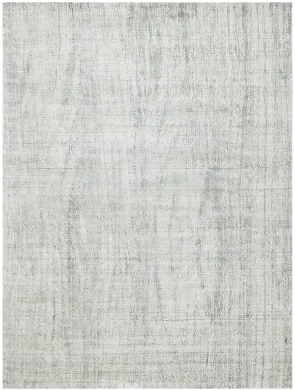Samuel Modern Classic Silver Wool Patterned Rug - 6'x9'