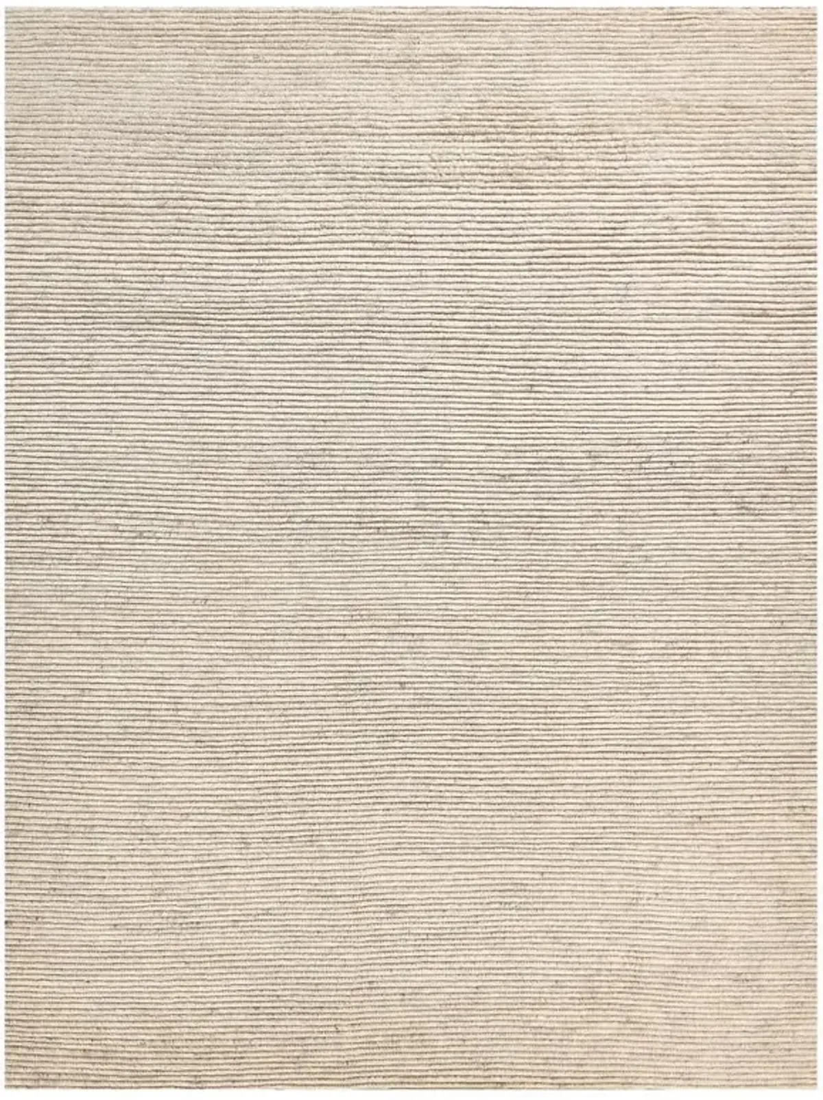 Simon Modern Classic Beige Wool Textured Solid Hand Knotted Rug - 2'x3'