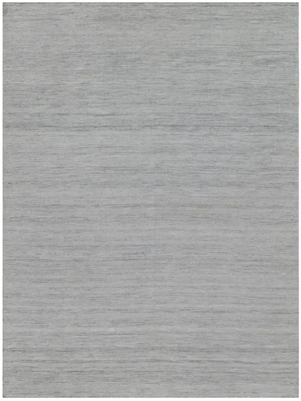 Ezraiah Modern Light Silver Patterned Indoor Outdoor Rug - 2'x3'