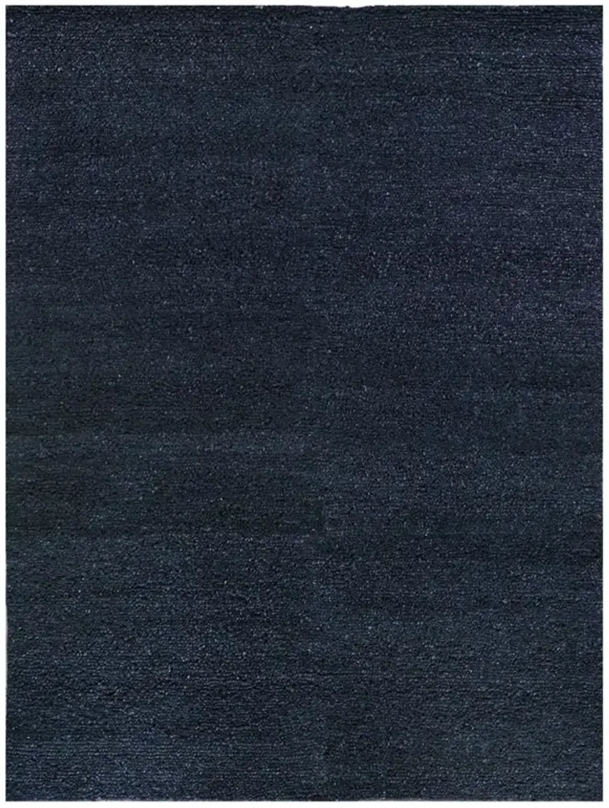 Noah Modern Classic Navy Blue Wool Solid Rug - 2'x3'