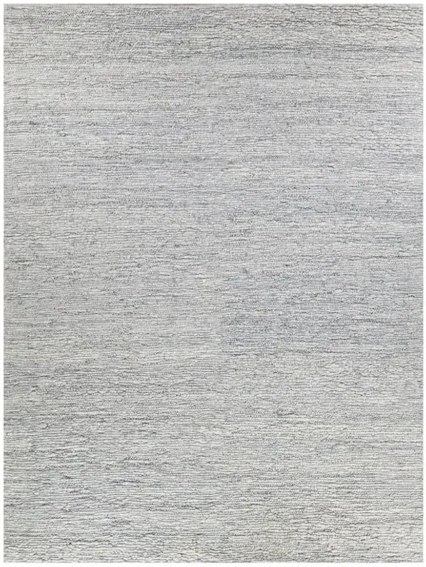 Noah Modern Classic Silver Wool Solid Rug - 2'x3'