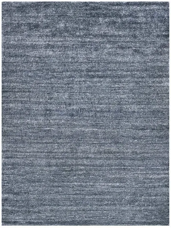 Celeste Modern Classic Charcoal Bamboo Silk Solid Hand Knotted Rug - 2'x3'