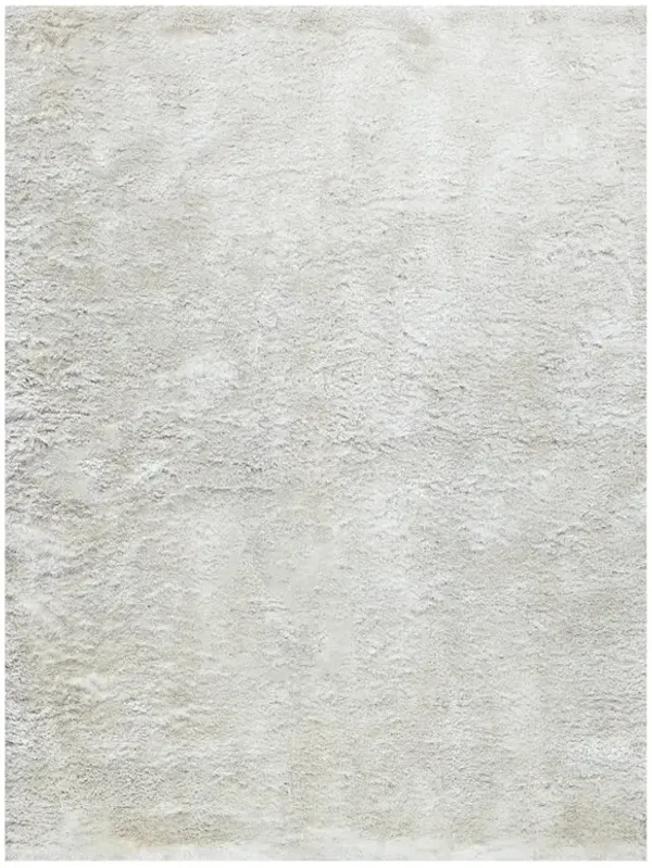 Matthias Modern Classic White Solid Shag Rug - 2'x3'