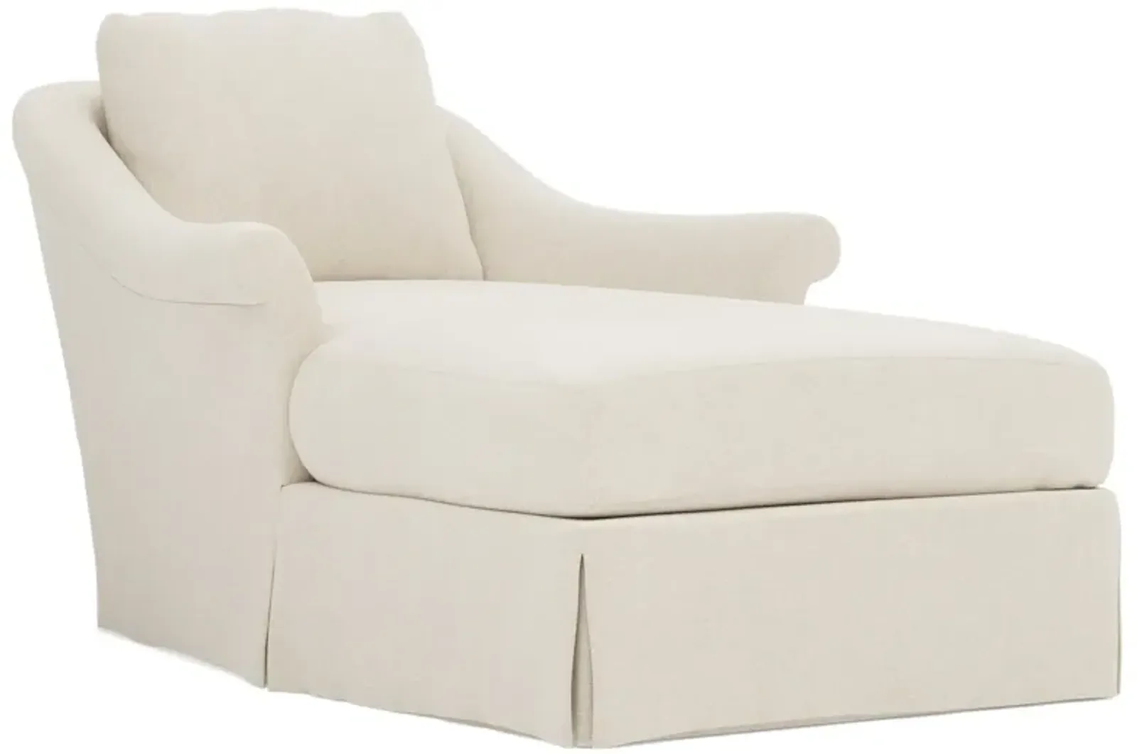 Amelie Chalk Skirted Chaise