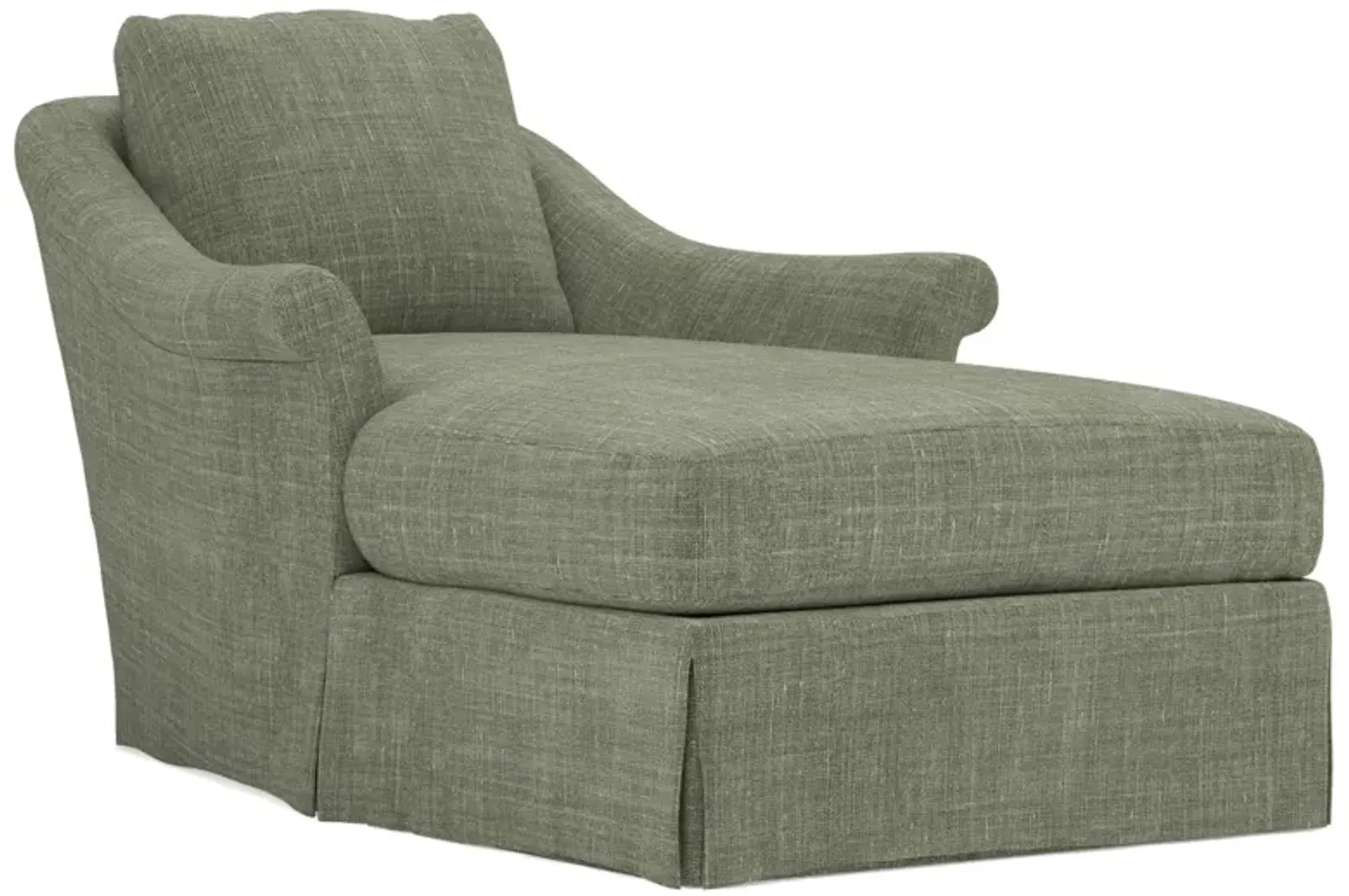 Amelie Moss Performance Skirted Chaise