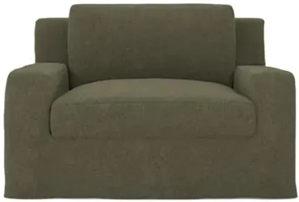 Henri Loden Slipcovered Chair and a Half