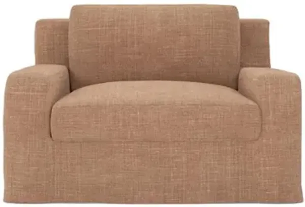 Henri Apricot Performance Chair and a Half