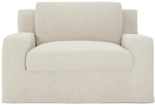 Henri Toasted Oatmeal Chair and a Half