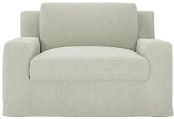 Henri Toasted Silver Chair and a Half