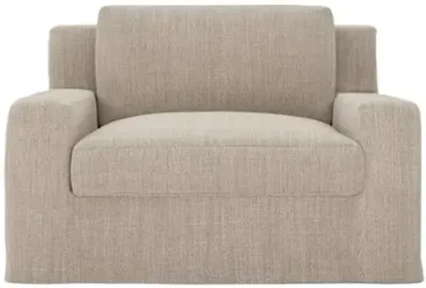 Henri Soft Flax Chair and a Half