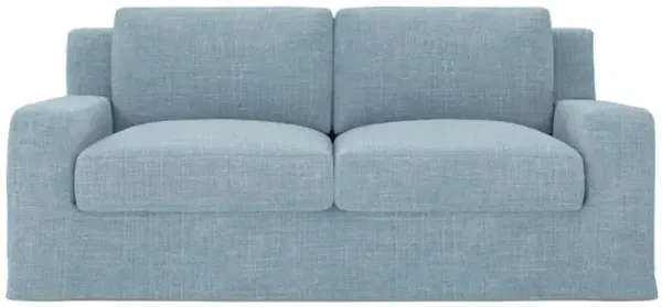 Henri Serene Sky Performance Loveseat - 72"