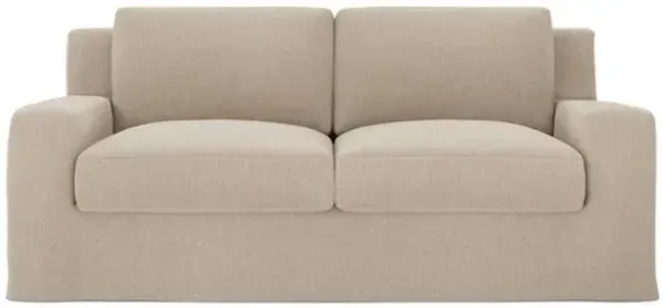 Henri Stonewashed Flax Loveseat - 72"