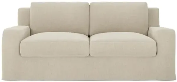 Henri Stonewashed Natural Loveseat - 72"