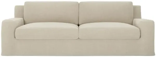 Henri Stonewashed Natural Sofa - 90"