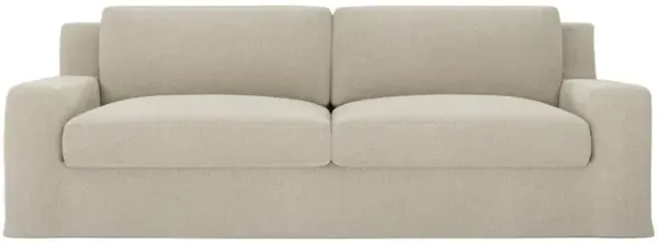 Henri Stonewashed Oatmeal Sofa - 90"
