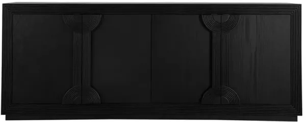 Areo Modern Classic Black Wood Sideboard