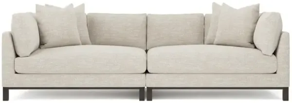 Adelle Dune Performance Double Bumper Sectional - 116"